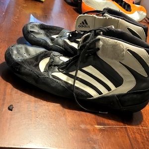 Worn Adidas men's wrestling shoes size 11